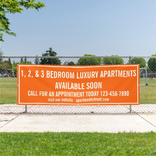 Customize Apartments For Rent Multi Colored Large Banner