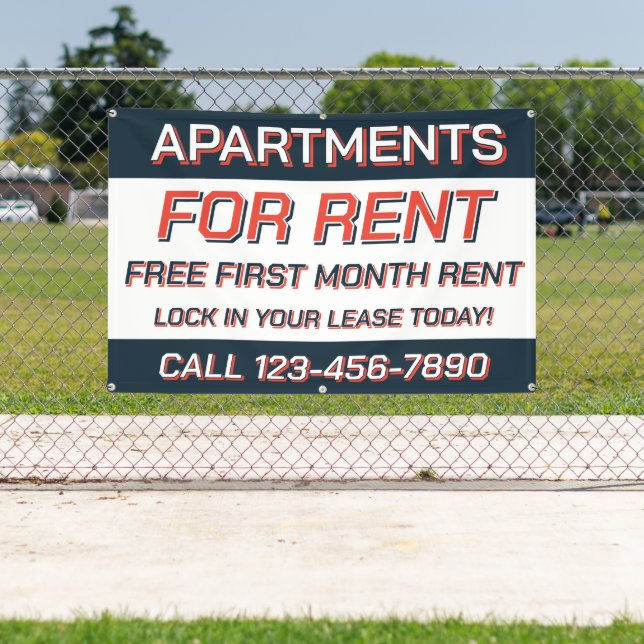 Customize Apartments For Rent or Lease  Banner (Insitu)