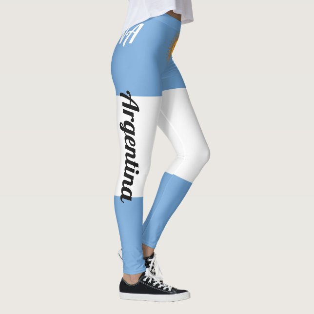 Customize Argentina National Flag Leggings (Right)