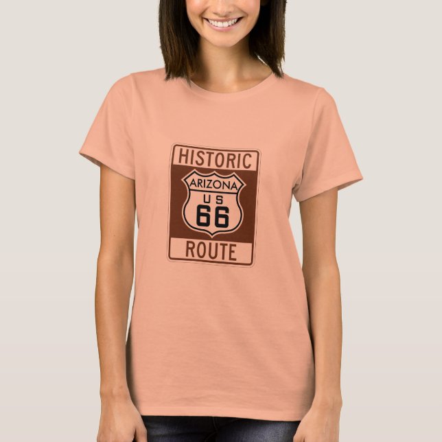 Customize Arizona US Route 66 T-Shirt (Front)