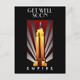 Customize Art Deco Postcard Empire State Building