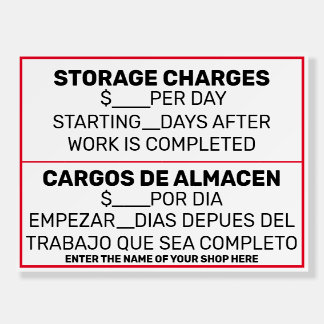 Customize Auto Repair Paint Shop Vehicle Storage Foam Board