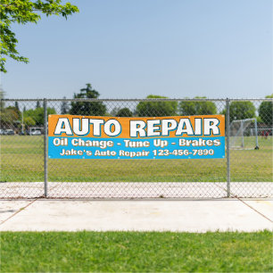 Customize Auto Repair Service Brakes Oil Change Banner