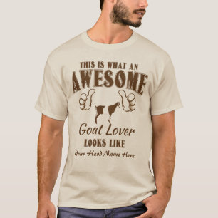 CUSTOMIZE Awesome Goat Lover LaMancha Goat T-Shirt
