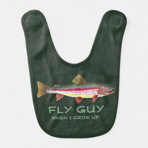 Customize Baby Fly Fishing Brook Trout Bib