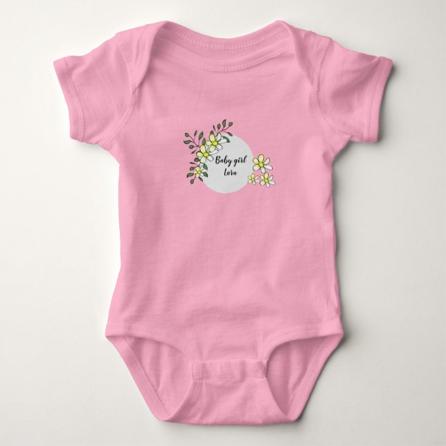 Customize baby girl bodysuit (Front)