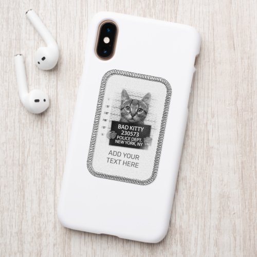 Customize Bad Kitty Cat Police Arrest Photo Funny Patch