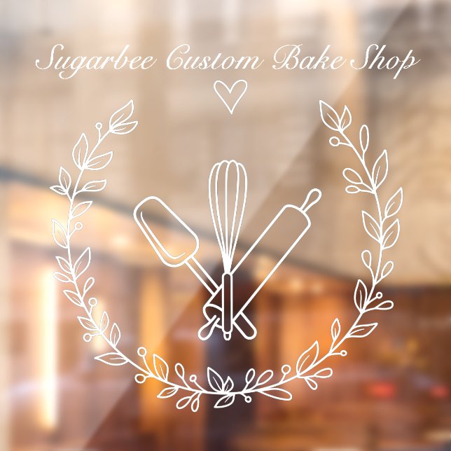 Customize Bakery Bake Shop Business Window Cling (Sheet 2)