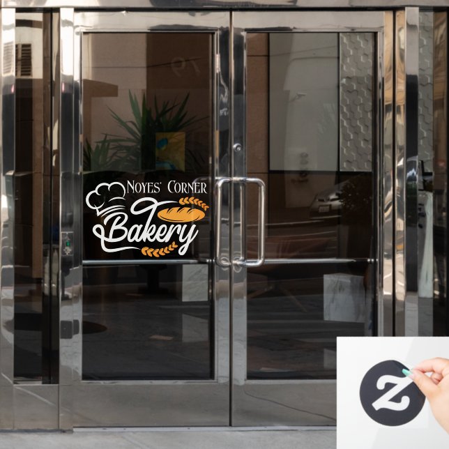Customize Bakery Shop Grain Bread 2 Window Cling (Office Door)