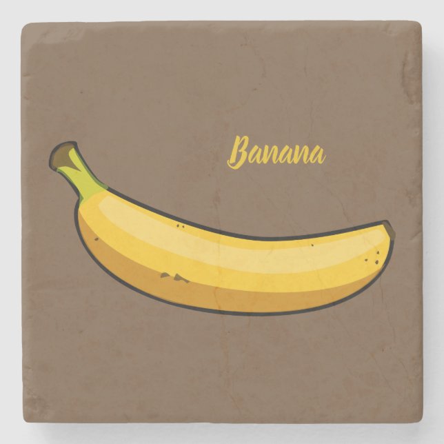 Customize Banana Stone Coaster (Front)