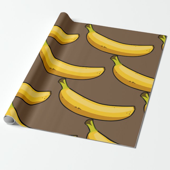 Customize Banana Wrapping Paper (Unrolled)