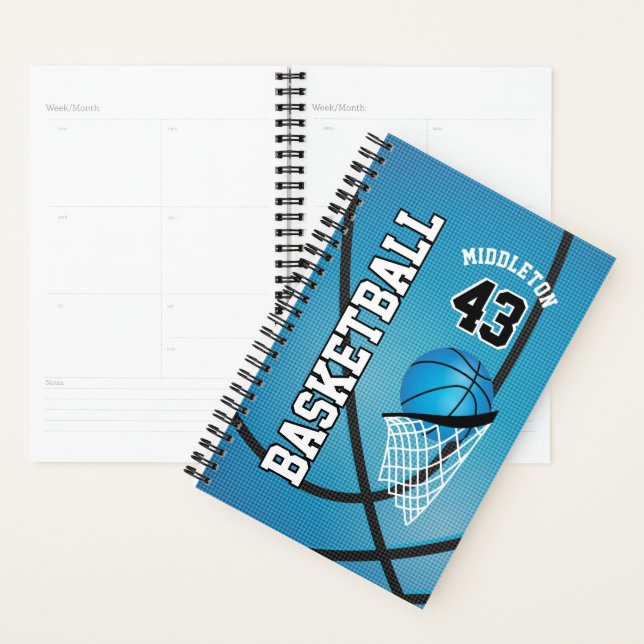 Customize Basketball - Blue  Planner (Display)