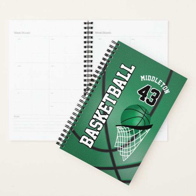 Customize Basketball - Green Planner (Display)