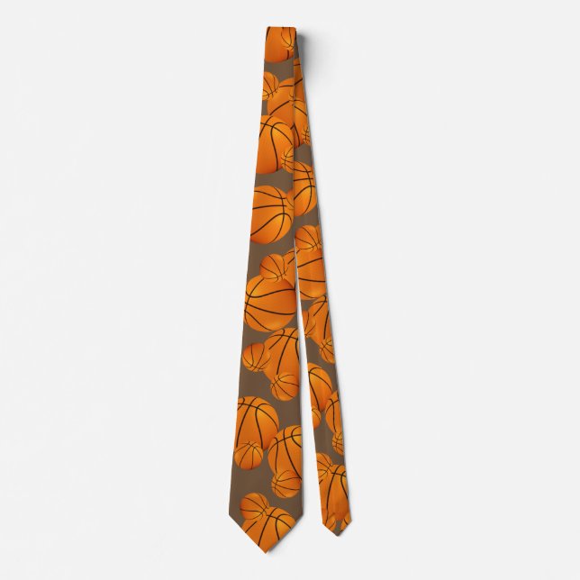 Customize Basketball party Neck Tie (Front)