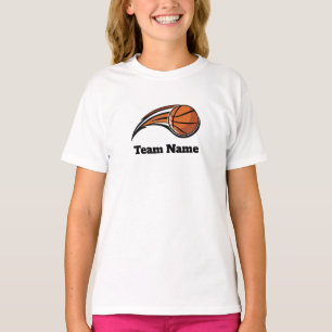 Customize Basketball Team T-Shirt for Girls