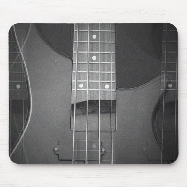 Customize Bass Guitar Modern Trendy Music Mouse Pad (Front)