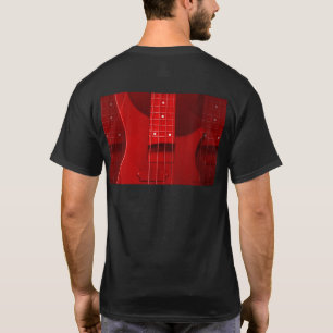 Customize Bass Guitar Trendy Black Color Template T-Shirt