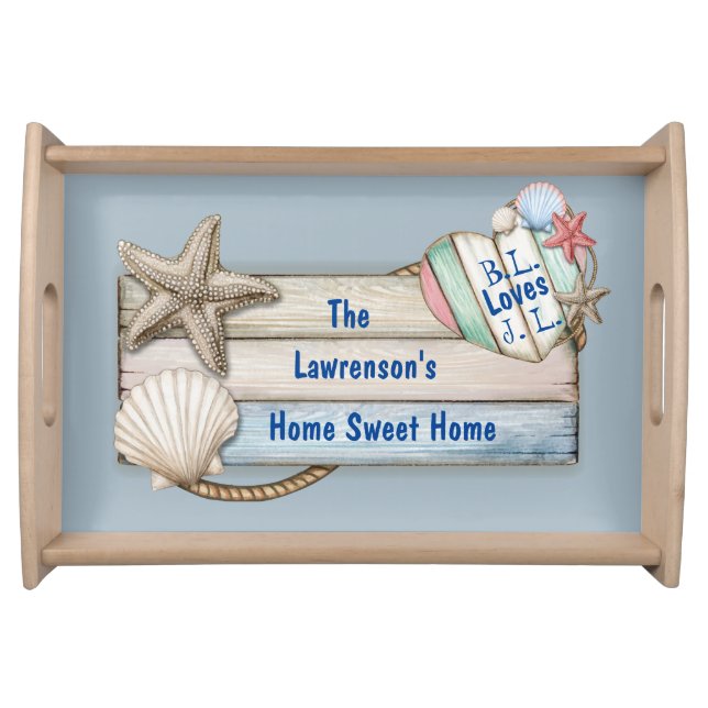 Customize Beach Theme serving tray (Front)