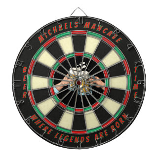 Customize Beer Themed Mancave Dart Board