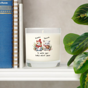 Customize Best Friends I Wish You Lived Next Door  Scented Candle