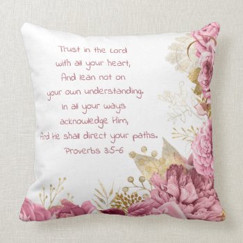 Customize Bible Verse Christian Gift Throw Pillow by Christian_Soldier at Zazzle