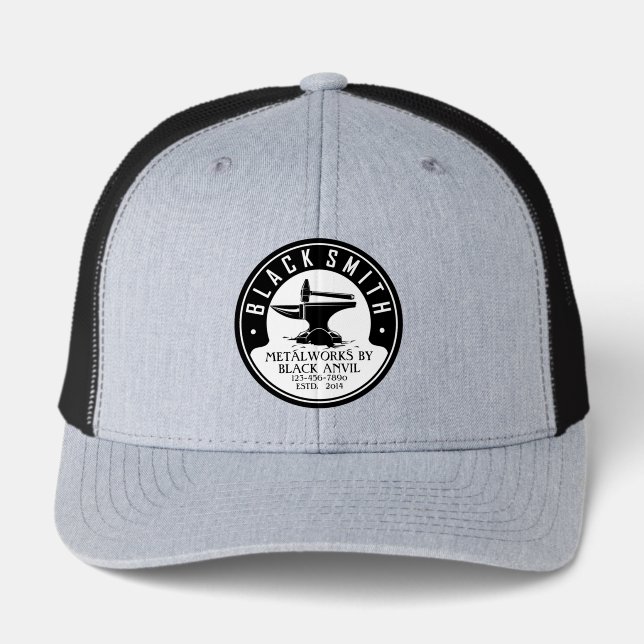 Customize Blacksmith Metal Works Business SnapBack (Front)