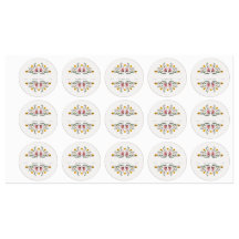 Customize Blank Seasoning Spice Herb Pastel Floral