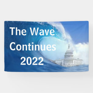 Customize Blue Wave Election 2022 Banner