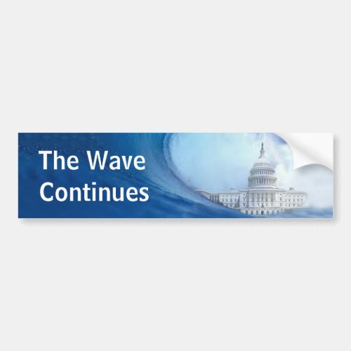 Customize Blue Wave Election 2022 Bumper Sticker