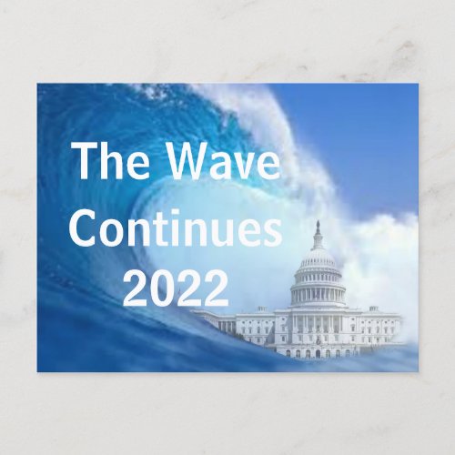 Customize Blue Wave Election 2022 Postcard