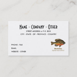 Customize Bluegill, Bream Business Card
