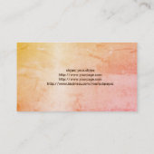 Customize both sides of Lace and Watercolor Business Card (Back)