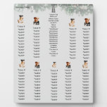 Customize Bride/Groom Icon Enabled  Seating Plan  Plaque