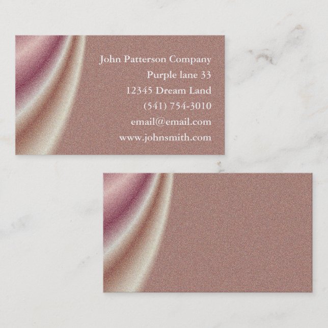 Customize brown abstract draping Business Card (Front/Back)