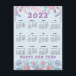 Customize Budget Calendar 2023 Merry Christmas<br><div class="desc">Customize Budget Calendar 2023 Merry Christmas, A blue and watercolor floral holiday business greeting with a 2023 calendar on the back. A colorful business item for the New Year with a greeting that can be used for any corporation. Add your logo and simple text to this unique design..You can easily...</div>