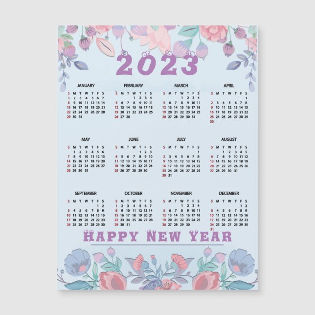 Customize Budget Calendar 2023 Merry Christmas (Front)