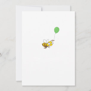 Customize Bumble bee Birthday Invitation