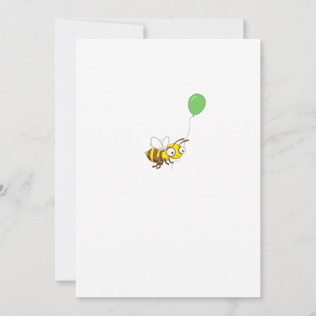 Customize Bumble bee Birthday Invitation (Front)