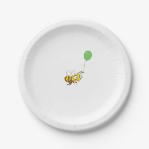 Customize Bumble bee Birthday Paper Plates