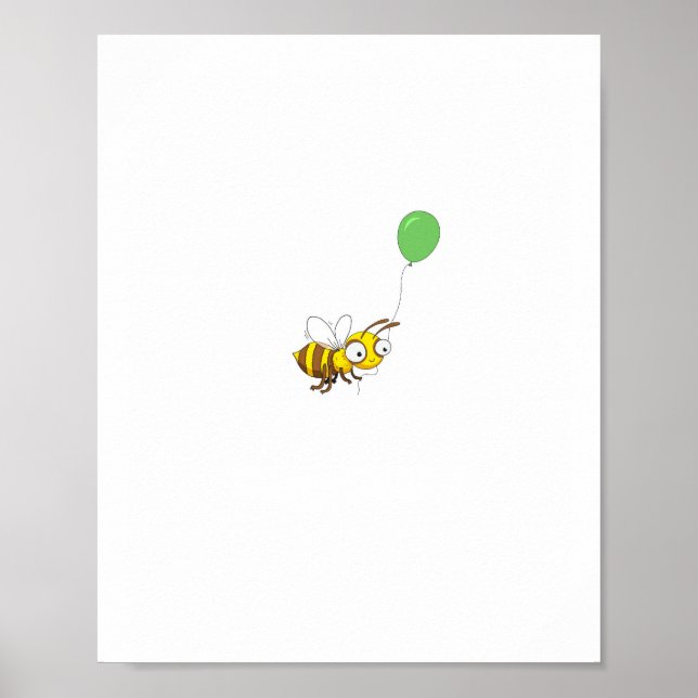 Customize Bumble bee Birthday Poster (Front)