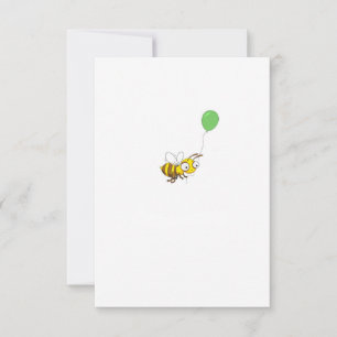 Customize Bumble bee Birthday Thank You Card