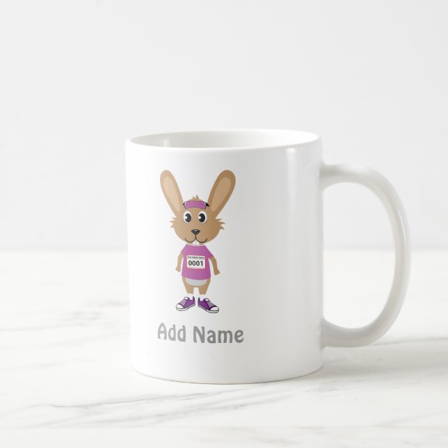 Customize Bunny Runner Coffee Mug (Right)