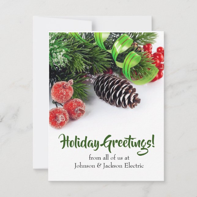Customize Business Christmas Card (Front)