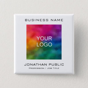 Customize Business Company Corporate Logo Text Button
