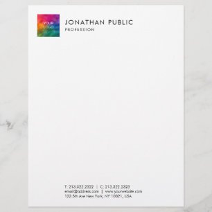 Customize Business Company Logo Here Template Letterhead