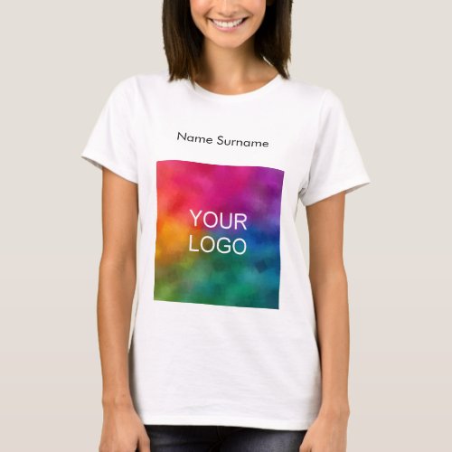Customize Business Your Own Logo Here Employee T_Shirt
