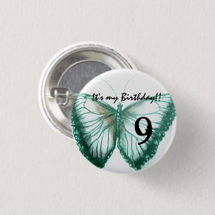 Customize Butterfly Button It's my birthday
