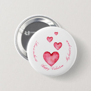 Customize Button - Happy Valentine