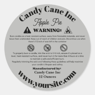 Customize Candle Warning Labels Small business