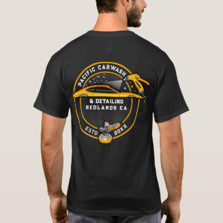 Customize Carwash Detailer Front and Back Gold T-Shirt